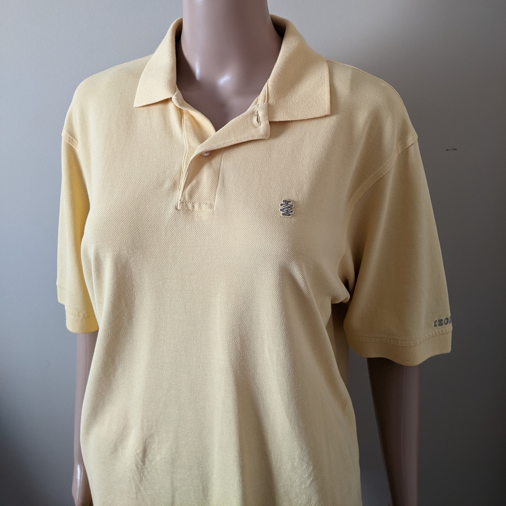 IZOD Yellow Polo Tshirt, Men's Medium